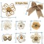 Jute Ficelle De Jute Fleurs Et Perles Bow Décoratio