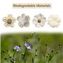 25 Pièces À La Main En Toile De Jute Naturelle Rose Fleurs Pour L'artisanat, Jute Ficelle De Jute Fleurs Et Perles Bow Décoratio