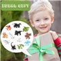 Mini Figurine Dragons, 12 pcs Dragons Animation Figurine Décoration Miniature Dragons Figures, Miniature Collectionner Dragon Or