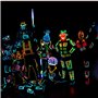 Sunboia 10x1M Fil Néon à Pile EL Câble Guirlande Lumineuses 3 Mode Éclairage Fix Clignotant Stroboscope Tube Fluo El Wire Déco V