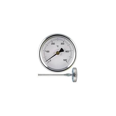 Thermomètre de four à bois barbecue avec sonde en acier 30 cm