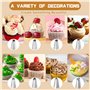 Set De 11 Poche A Douille Patisserie Professionnelle, Poche A Douille Reutilisable avec Embouts En Acier Inoxydable, Poche Douil