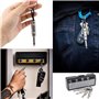 4 Pièces Porte-clé Mural Marshall Acier Inoxydable crochets de porte-clés muraux,JCM800 guitare Keychain organisation de stockag