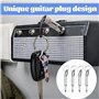 4 Pièces Porte-clé Mural Marshall Acier Inoxydable crochets de porte-clés muraux,JCM800 guitare Keychain organisation de stockag