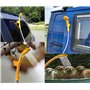 LIEBMAYA Kit de Seau se Pliant de Douche extérieure portative, 12V Douchette Alimentée par Allume-Cigare pour Camping Randonnée 