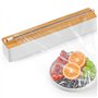 Quasziwa Derouleur Film Alimentaire Magnétique - Distributeur Papier Aluminium et Film avec Lames Tranchantes - Cutter Pour Tiro