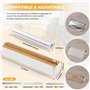 Quasziwa Derouleur Film Alimentaire Magnétique - Distributeur Papier Aluminium et Film avec Lames Tranchantes - Cutter Pour Tiro