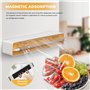 Quasziwa Derouleur Film Alimentaire Magnétique - Distributeur Papier Aluminium et Film avec Lames Tranchantes - Cutter Pour Tiro