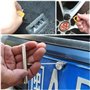 JZK 12x Outils Demontage Garniture en Plastique Ensemble d’Outils d’enlèvement de Panneau de Porte Automatique, Fixation/Dissolv