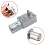 JZK Moteur électrique de réduction de moteur à engrenage à vis sans fin turbo à couple élevé réversible DC 12 V avec encodeur au