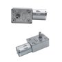 JZK Moteur électrique de réduction de moteur à engrenage à vis sans fin turbo à couple élevé réversible DC 12 V avec encodeur au