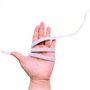 JZK 1 Rouleau 90 mètres bobine élastique blanche 1 cm cordon élastique bobine bandes de couture cordon élastique plat pour brico