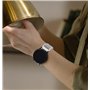 GIOPUEY Nylon Bracelet Compatible avec Amazfit Bip 6, 22mm Réglable Boucle Nylon Respirant Sport Loop Bracelet, Homme Femme - Pi