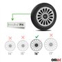 Sparco Enjoliveurs Treviso - 16-pouces - Argent - Set de 4 pièces