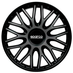 Sparco Enjoliveurs Roma - 16-pouces - Gris/Noir - Set de 4 pièces