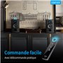 EDIFIER R1380T - Enceintes Studio Bibliothèque Actives, Télécommande IR, Entrées RCA, Prises Optique et Coaxiale, Ampli Intégré,