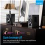 EDIFIER R1380T - Enceintes Studio Bibliothèque Actives, Télécommande IR, Entrées RCA, Prises Optique et Coaxiale, Ampli Intégré,