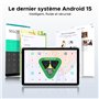 DOOGEE Tab A9+ Android 15 Tablette 11 Pouces, 20Go + 64Go (TF 2To) Unisoc T7200 8 580 mAh Gaming Tablette Wi-FI 5, 13 MP/FM/Face