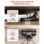 Aspirateur Balai sans Fil, 450W/40Kpa/60 Mins, Aspirateur sans Fil avec Écran LED, Filtration Cyclonique 4 Étapes, Aspirateur po