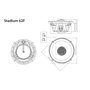 JBL Stadium 62F Ensemble de Haut Parleur Voiture à 2 Voies coaxial 16 cm de Harman Kardon - Système Audio de Enceinte Voiture 24