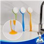 MR.SIGA Brosse à Vaisselle, tête Ronde, Dimension 5.5 x 25 cm - Lot de 3 pièces en différents Couleurs