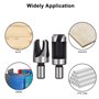 Baorder 8PCS HSS Fraise à Bouchonner Bois Outil de Coupe Acier Carbone Bois Plug Perceuse Ensemble en Bois Conique de Griffe Mèc