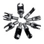 Baorder 8PCS HSS Fraise à Bouchonner Bois Outil de Coupe Acier Carbone Bois Plug Perceuse Ensemble en Bois Conique de Griffe Mèc