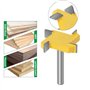 Baorder 6mm Tige Spoilboard Fraises de Surface de Fraisage Jeu d'embouts 4 Plaques D'aile Fraises Aplatissantes Fraises en Carbu