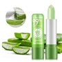 Pakivs Lot de 3 rouges à lèvres à l'aloe vera qui changent de couleur - Baume à lèvres hydratant et nourrissant - Longue durée -