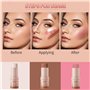 3 Kit De Maquillage En Bâton De Contour, Highlighter Contouring Stick, Teintes Avec Crème Bronzante, Creme Contouring Stick Roug