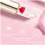 3Pcs Hydratant Changement de Couleur Rouge à Lèvres Fleur,Température Longue Durée,Baume à lèvres Hydratant Ph Red Pink,Résistan