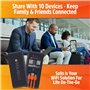 SIMO Solis Go 4G Mobile Hotspot WiFi Power Bank avec câbles intégrés pour voyager dans plus de 140 pays, sans carte SIM ni contr