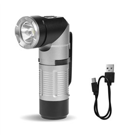 Naturehike Lampe de poche LED rechargeable - Tête rotative à 90° - Plusieurs modes d'éclairage et de longues heures de fonctionn