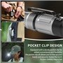 Naturehike Lampe de poche LED rechargeable - Tête rotative à 90° - Plusieurs modes d'éclairage et de longues heures de fonctionn