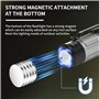 Naturehike Lampe de poche LED rechargeable - Tête rotative à 90° - Plusieurs modes d'éclairage et de longues heures de fonctionn