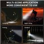 Naturehike Lampe de poche LED rechargeable - Tête rotative à 90° - Plusieurs modes d'éclairage et de longues heures de fonctionn