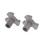 ruiruiNIE 2 Pièces 17mm Four À Micro-Ondes Plateau Vinyle Guide de Support De Coupleur Support Plateau Axe