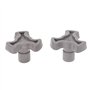 ruiruiNIE 2 Pièces 17mm Four À Micro-Ondes Plateau Vinyle Guide de Support De Coupleur Support Plateau Axe
