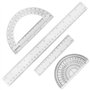 SourceTon Lot de 4 outils de mesure transparents