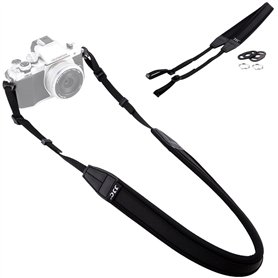 JJC Sangle De Cou D'épaule En Néoprène Souple Antidérapant Pour Fujifilm X100VI Nikon Z30 Z50 Canon M50 M6 Sony ZV-1 ZV-E10 A660