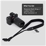 JJC Sangle De Cou D'épaule En Néoprène Souple Antidérapant Pour Fujifilm X100VI Nikon Z30 Z50 Canon M50 M6 Sony ZV-1 ZV-E10 A660
