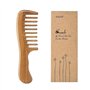 EQLEF Peigne en Bois Peigne Grosse Dent Large