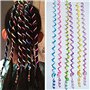 Tete a Coiffer Enfant Fille Elastique Cheveux Fille en Plastic pour les Femmes et Filles de Couleurs au Hasard-lot de 6 Bandes A