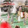30Pcs Miniatures Décoration Noël Mini Sapin Artificielles Arbre Paillettes Centre Table Ornements 3 Couleurs Cadeau pour la Fête