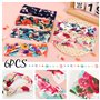 6pcs Bandeaux Large Cheveux Fille Serre Tête Headband Élastique Forme Fleur Imprimé Bandeau de Course Yoga Sport Accessoires de 
