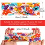 6pcs Bandeaux Large Cheveux Fille Serre Tête Headband Élastique Forme Fleur Imprimé Bandeau de Course Yoga Sport Accessoires de 