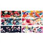 6pcs Bandeaux Large Cheveux Fille Serre Tête Headband Élastique Forme Fleur Imprimé Bandeau de Course Yoga Sport Accessoires de 