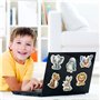 BETESSIN 50Pcs Stickers Animaux en Aquarelle Autocollants Enfant Imperméable en Vinyle pour Scrapbooking Artisanat Bricolage