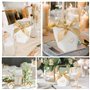BETESSIN 25Pcs Boîtes Dragées Mariage Contenant Dragées Baptême Cadeau Invité avec Ruban pour Baby Shower Anniversaire Communion
