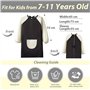 BETESSIN Tablier Peinture Enfant Blouse Manches Longues Imperméable avec Poche pour l'École Activités Peinture Cuisine Nourrissa